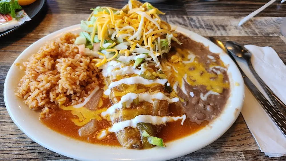 Cheese Enchilada and Taco